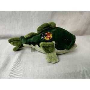 Bass Pro Shop Animal Adventure Green fish plush 6" Stuffed Animal